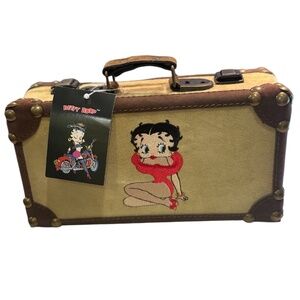 Betty Boop Handbag Suede Box Purse  2008 Collectible